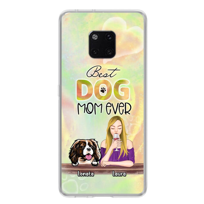 Custom Personalized Pet Mom Phone Case - Gift Idea For Dog/Cat Lovers/Pet Mom - Upto 4 Dogs/Cats - Best Dog Mom Ever - Case For Oppo/Xiaomi/Huawei