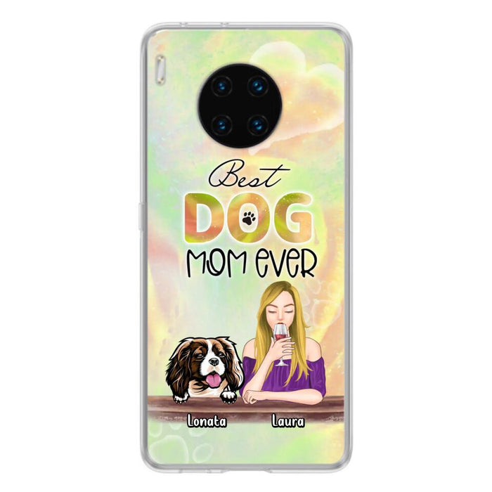 Custom Personalized Pet Mom Phone Case - Gift Idea For Dog/Cat Lovers/Pet Mom - Upto 4 Dogs/Cats - Best Dog Mom Ever - Case For Oppo/Xiaomi/Huawei