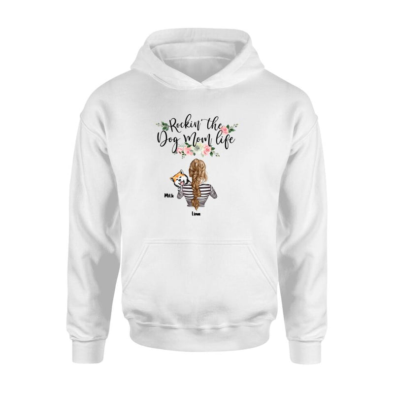 Personalized Dog Mom Shirt - Up to 4 Dogs - Mother's Day Gift idea For Dog Lovers - Rockin' The Dog Mom Life