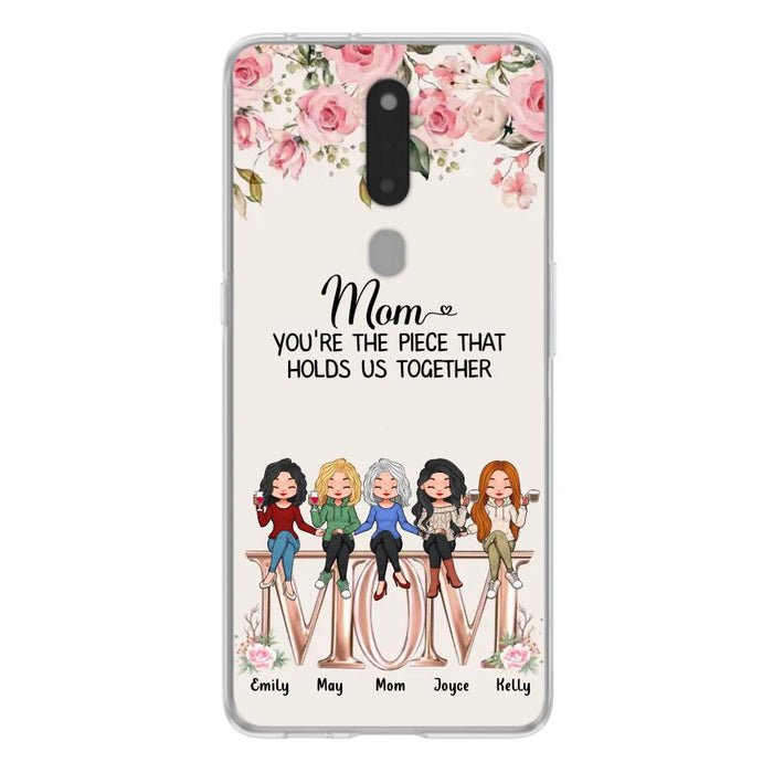 Custom Personalized Mother Phone Case - Upto 5 People - Gift Idea For Mother - Mom You're The Piece That Holds Us Together - Case for Xiaomi/Huawei/Oppo