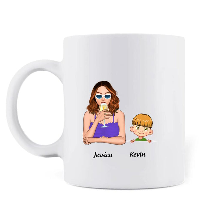 Custom Personalized Aunt Coffee Mug - Aunt With Upto Two Kids - Best Aunties Ever - 7ICUJZ