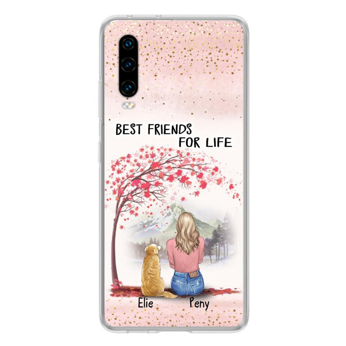 Personalized Pet Mom Phone Case - Mom With Upto 5 Pets - Best Friends For Life - Phone Case For Xiaomi, Oppo And Huawei