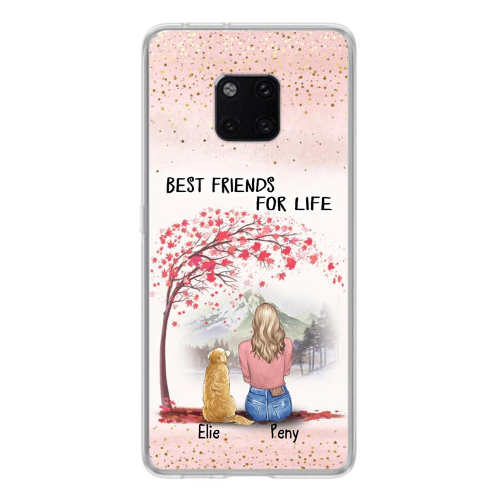 Personalized Pet Mom Phone Case - Mom With Upto 5 Pets - Best Friends For Life - Phone Case For Xiaomi, Oppo And Huawei