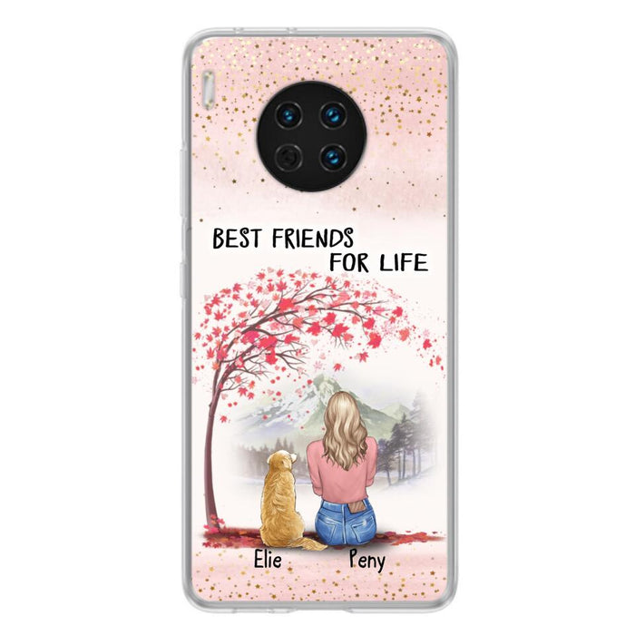 Personalized Pet Mom Phone Case - Mom With Upto 5 Pets - Best Friends For Life - Phone Case For Xiaomi, Oppo And Huawei