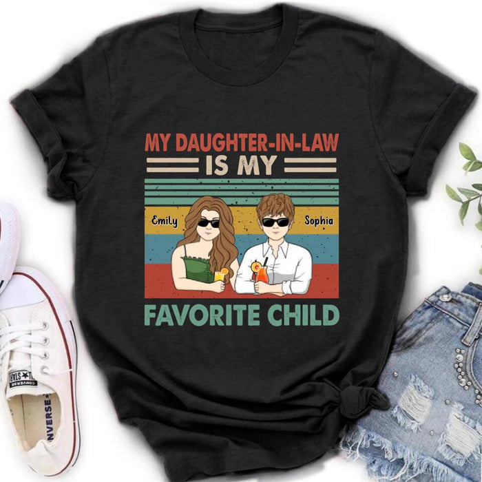 Custom Personalized Mother Shirt - Mother's Day Gift Idea - My Daughter-In-Law Is My Favorite Child