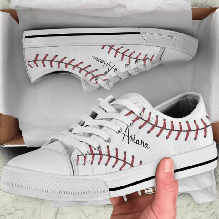 Custom Personalized Baseball Sneakers - Best Gift Idea For Baseball Lovers