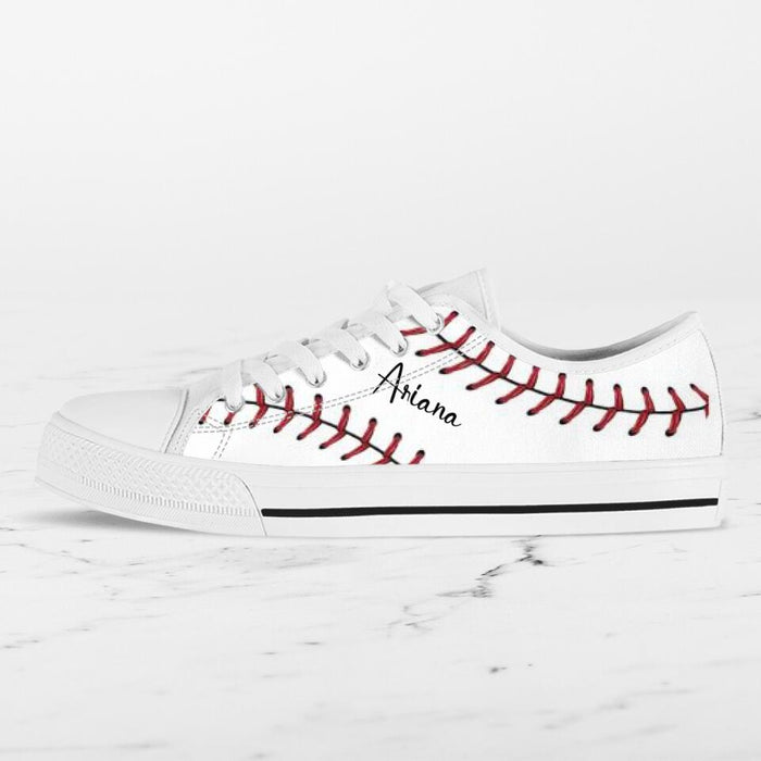 Custom Personalized Baseball Sneakers - Best Gift Idea For Baseball Lovers