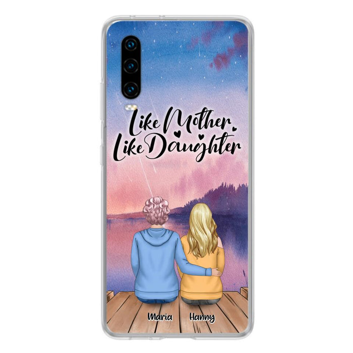 Custom Personalized Mom Phone Case - Gifts For Dog Lovers With Upto 3 Dogs - Like Mother Like Daughter