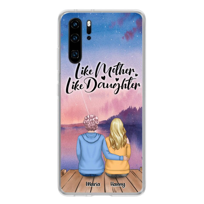 Custom Personalized Mom Phone Case - Gifts For Dog Lovers With Upto 3 Dogs - Like Mother Like Daughter