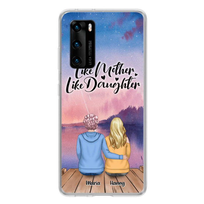 Custom Personalized Mom Phone Case - Gifts For Dog Lovers With Upto 3 Dogs - Like Mother Like Daughter