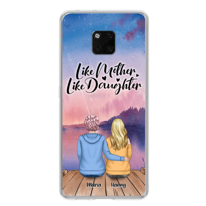 Custom Personalized Mom Phone Case - Gifts For Dog Lovers With Upto 3 Dogs - Like Mother Like Daughter