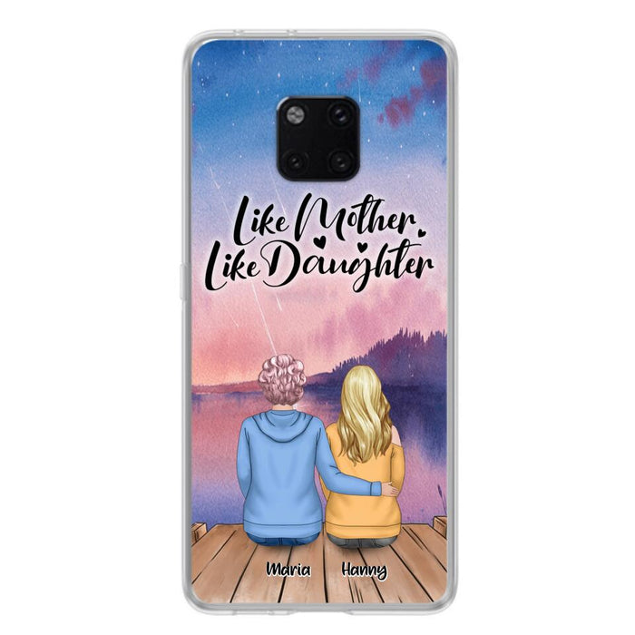 Custom Personalized Mom Phone Case - Gifts For Dog Lovers With Upto 3 Dogs - Like Mother Like Daughter