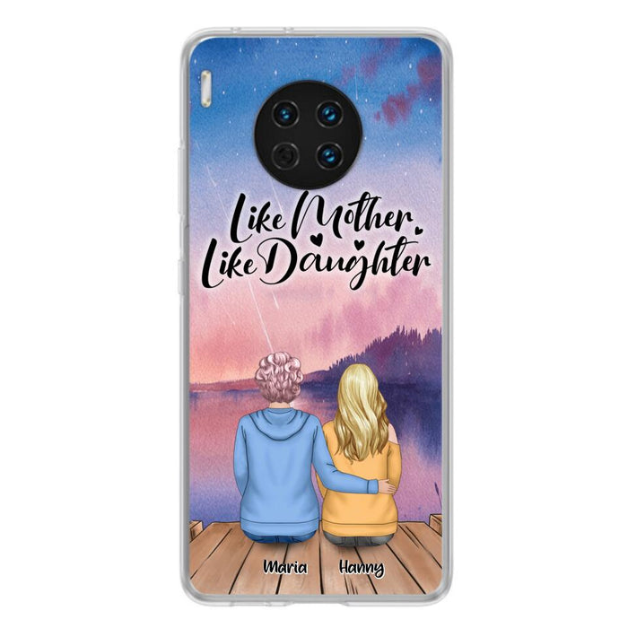 Custom Personalized Mom Phone Case - Gifts For Dog Lovers With Upto 3 Dogs - Like Mother Like Daughter