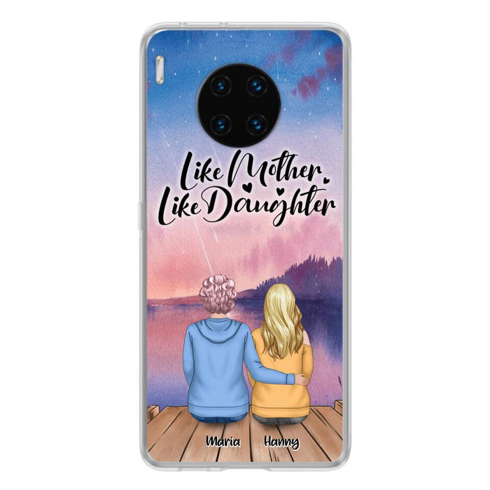 Custom Personalized Mom Phone Case - Gifts For Dog Lovers With Upto 3 Dogs - Like Mother Like Daughter