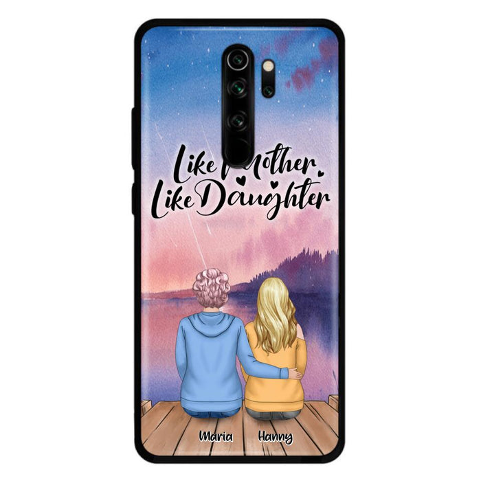 Custom Personalized Mom Phone Case - Gifts For Dog Lovers With Upto 3 Dogs - Like Mother Like Daughter