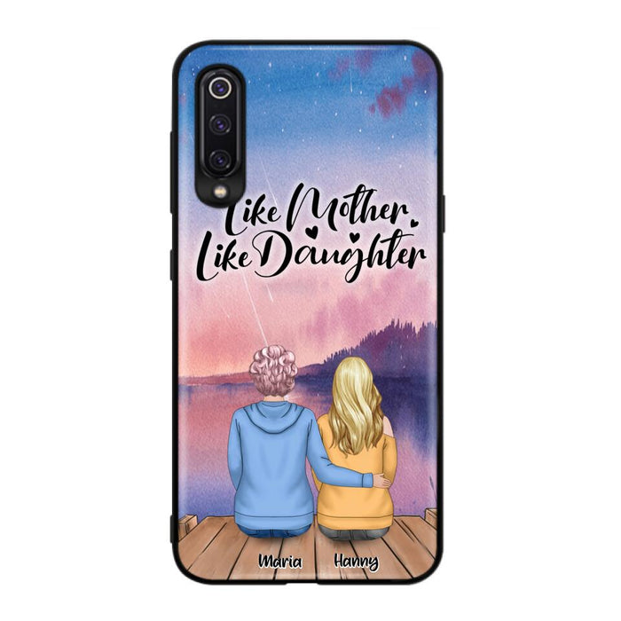 Custom Personalized Mom Phone Case - Gifts For Dog Lovers With Upto 3 Dogs - Like Mother Like Daughter