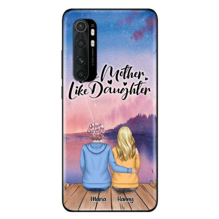 Custom Personalized Mom Phone Case - Gifts For Dog Lovers With Upto 3 Dogs - Like Mother Like Daughter