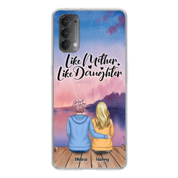 Custom Personalized Mom Phone Case - Gifts For Dog Lovers With Upto 3 Dogs - Like Mother Like Daughter