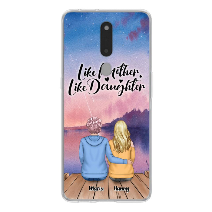 Custom Personalized Mom Phone Case - Gifts For Dog Lovers With Upto 3 Dogs - Like Mother Like Daughter