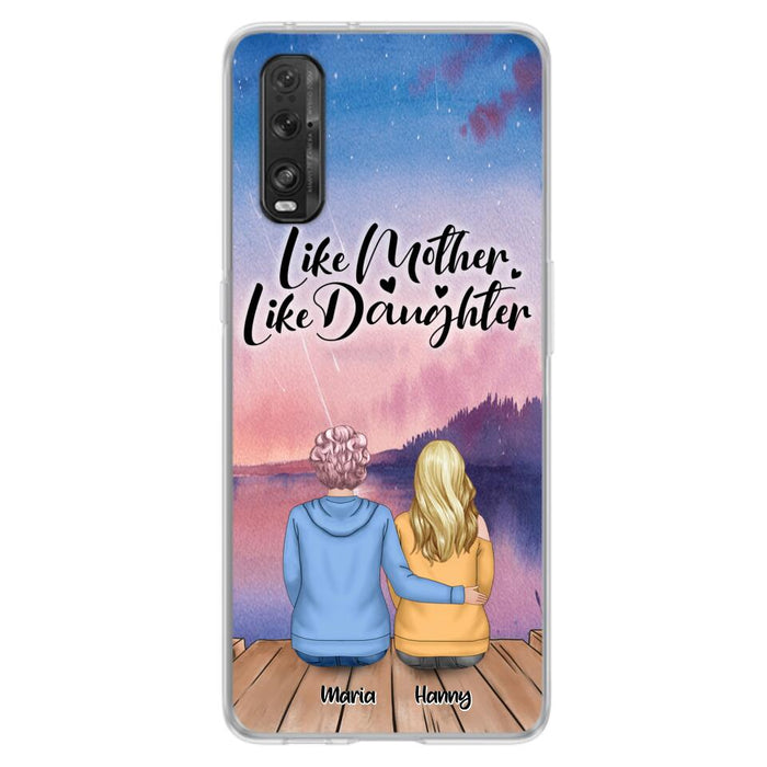 Custom Personalized Mom Phone Case - Gifts For Dog Lovers With Upto 3 Dogs - Like Mother Like Daughter