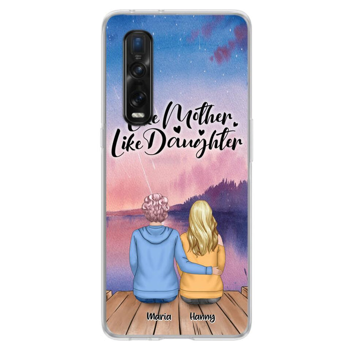 Custom Personalized Mom Phone Case - Gifts For Dog Lovers With Upto 3 Dogs - Like Mother Like Daughter