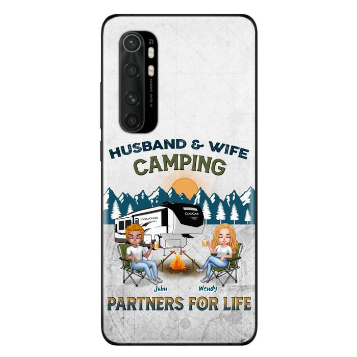 Custom Personalized Camping Friends/ Couple Phone Case For Xiaomi/ Oppo/ Huawei - Upto 7 People - Gift Idea For Friends/ Camping Lover - Husband & Wife Camping Partners For Life