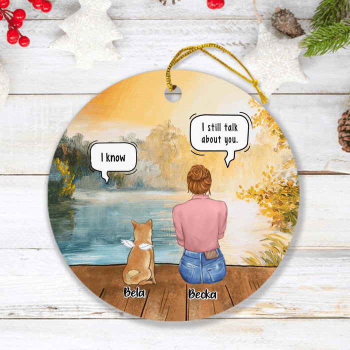 Custom Personalized Dog Mom Ornament - Upto 4 Pets - Gift Idea For Pet Lover - FXVV9O