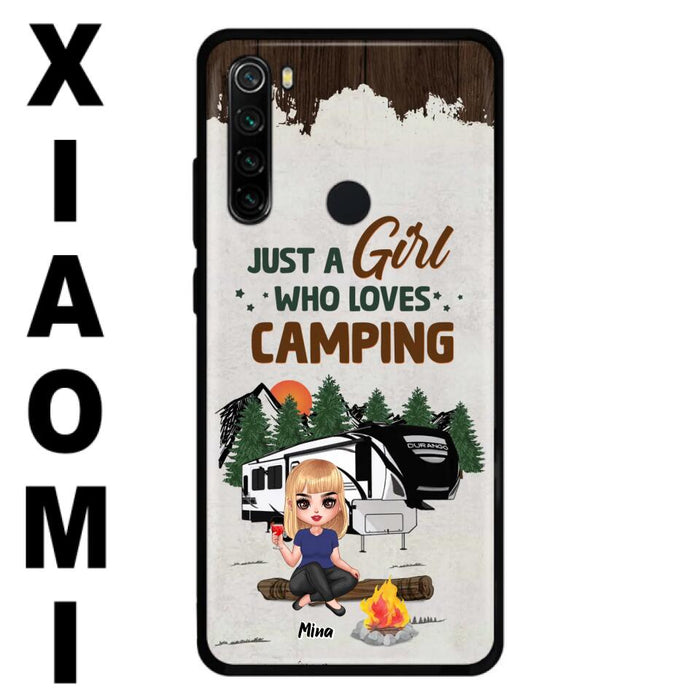 Custom Personalized Camping Girl Phone Case - Gift Idea For Camping Lover/ Mother's Day Gift - Just A Girl Who Loves Camping - Case For Xiaomi/ Oppo/ Huawei