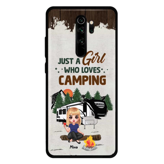 Custom Personalized Camping Girl Phone Case - Gift Idea For Camping Lover/ Mother's Day Gift - Just A Girl Who Loves Camping - Case For Xiaomi/ Oppo/ Huawei