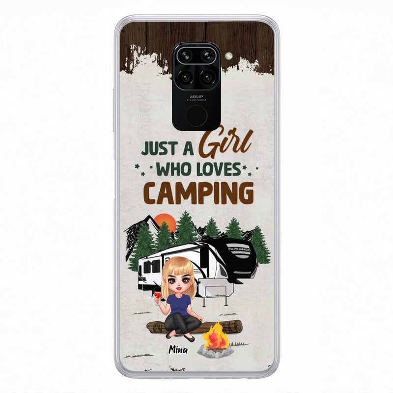 Custom Personalized Camping Girl Phone Case - Gift Idea For Camping Lover/ Mother's Day Gift - Just A Girl Who Loves Camping - Case For Xiaomi/ Oppo/ Huawei