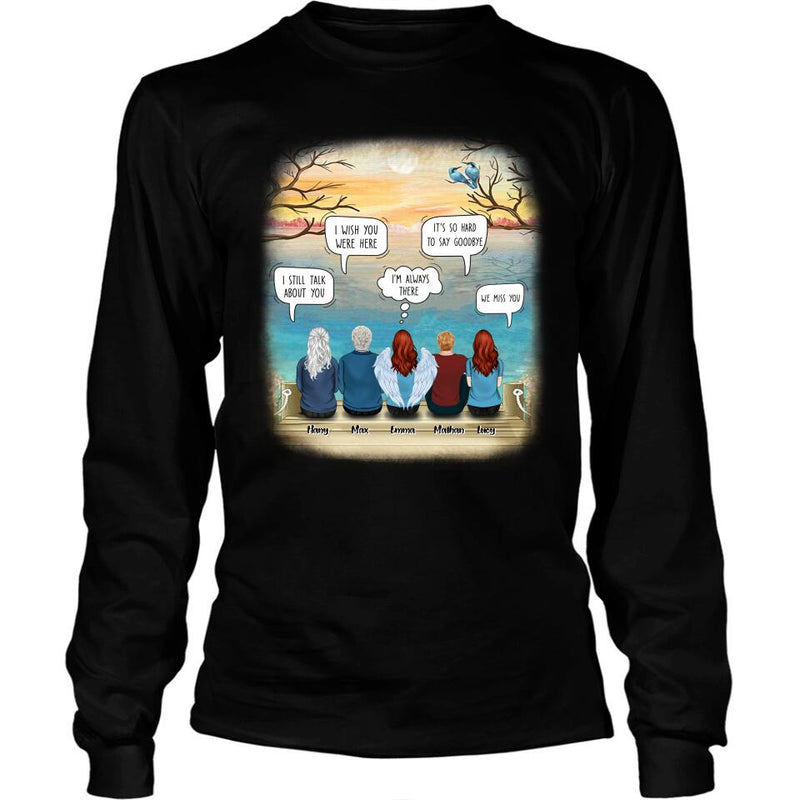 Personalized Memorial T-Shirt/Hoodie - Up to 5 People - Sympathy Gift For Loss Of Family Member