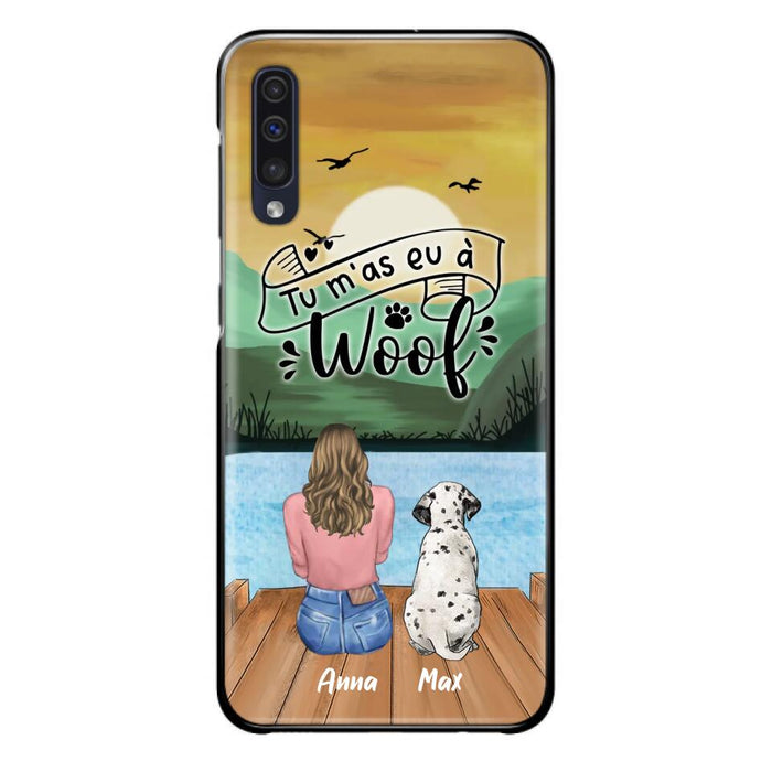 Custom Personalized Dog Mom Phone Case - Gifts For Dog Lover/ Mother's Day With Upto 5 Dogs - Tu m'á eu à Woof