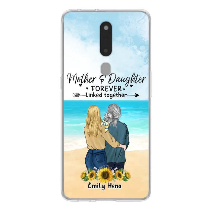 Custom Personalized Mom & Daughter Phone Case - Mother's Day Gift Idea From Daughter - Mother & Daughter Forever Linked Together - Cases For Oppo/Xiaomi/Huawei