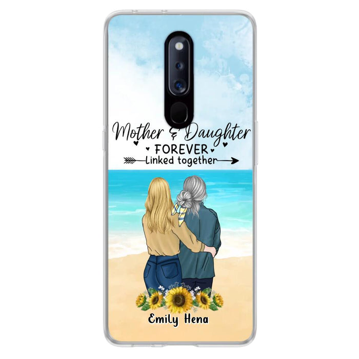 Custom Personalized Mom & Daughter Phone Case - Mother's Day Gift Idea From Daughter - Mother & Daughter Forever Linked Together - Cases For Oppo/Xiaomi/Huawei