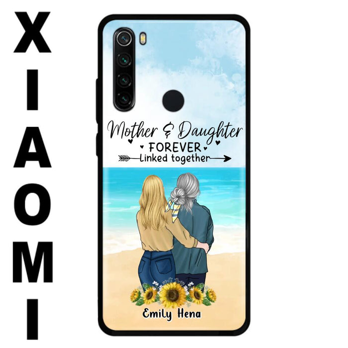 Custom Personalized Mom & Daughter Phone Case - Mother's Day Gift Idea From Daughter - Mother & Daughter Forever Linked Together - Cases For Oppo/Xiaomi/Huawei