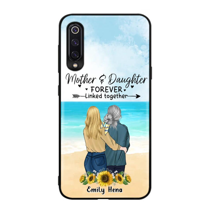 Custom Personalized Mom & Daughter Phone Case - Mother's Day Gift Idea From Daughter - Mother & Daughter Forever Linked Together - Cases For Oppo/Xiaomi/Huawei