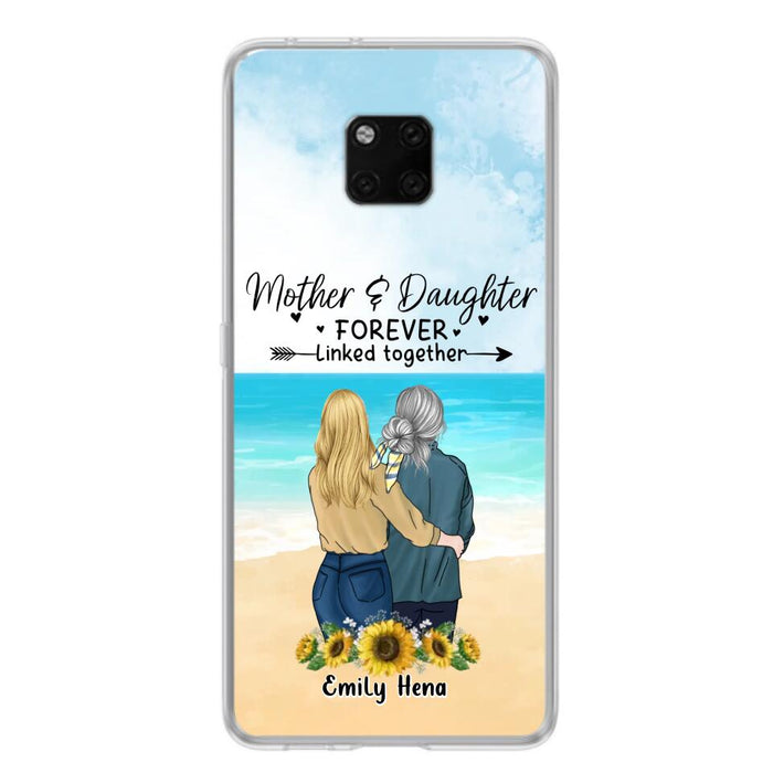 Custom Personalized Mom & Daughter Phone Case - Mother's Day Gift Idea From Daughter - Mother & Daughter Forever Linked Together - Cases For Oppo/Xiaomi/Huawei