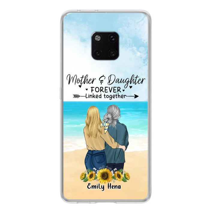 Custom Personalized Mom & Daughter Phone Case - Mother's Day Gift Idea From Daughter - Mother & Daughter Forever Linked Together - Cases For Oppo/Xiaomi/Huawei