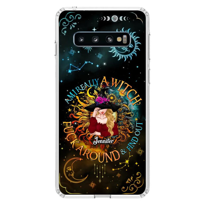 Custom Personalized Witch Phone Case - Gift Idea For Halloween/Witch Lovers - Am I Really A Witch Fuck Around & Find Out - Case For iPhone &  Samsung