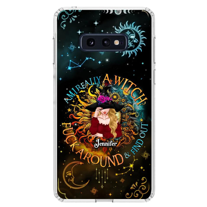 Custom Personalized Witch Phone Case - Gift Idea For Halloween/Witch Lovers - Am I Really A Witch Fuck Around & Find Out - Case For iPhone &  Samsung