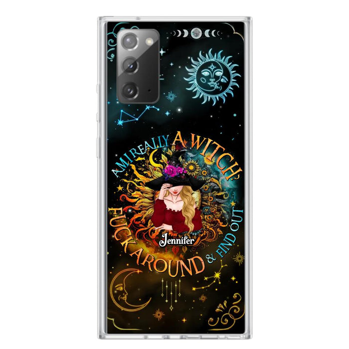 Custom Personalized Witch Phone Case - Gift Idea For Halloween/Witch Lovers - Am I Really A Witch Fuck Around & Find Out - Case For iPhone &  Samsung