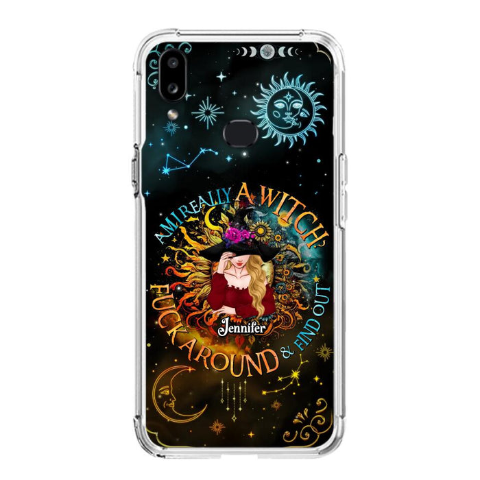 Custom Personalized Witch Phone Case - Gift Idea For Halloween/Witch Lovers - Am I Really A Witch Fuck Around & Find Out - Case For iPhone &  Samsung