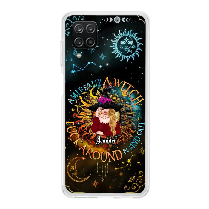 Custom Personalized Witch Phone Case - Gift Idea For Halloween/Witch Lovers - Am I Really A Witch Fuck Around & Find Out - Case For iPhone &  Samsung