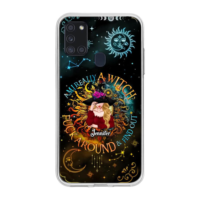 Custom Personalized Witch Phone Case - Gift Idea For Halloween/Witch Lovers - Am I Really A Witch Fuck Around & Find Out - Case For iPhone &  Samsung