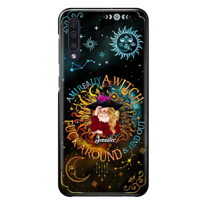 Custom Personalized Witch Phone Case - Gift Idea For Halloween/Witch Lovers - Am I Really A Witch Fuck Around & Find Out - Case For iPhone &  Samsung