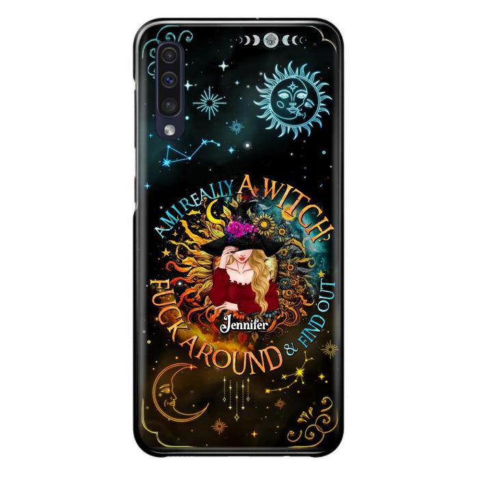 Custom Personalized Witch Phone Case - Gift Idea For Halloween/Witch Lovers - Am I Really A Witch Fuck Around & Find Out - Case For iPhone &  Samsung