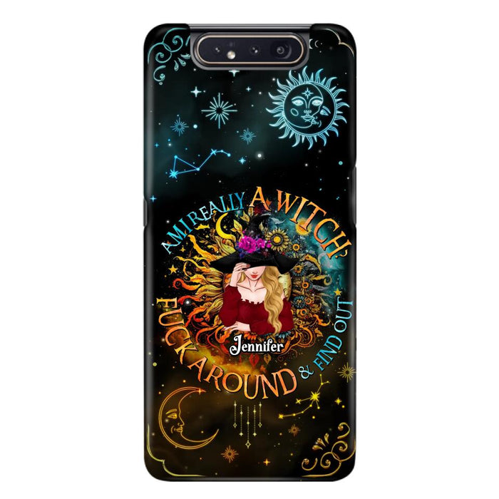 Custom Personalized Witch Phone Case - Gift Idea For Halloween/Witch Lovers - Am I Really A Witch Fuck Around & Find Out - Case For iPhone &  Samsung