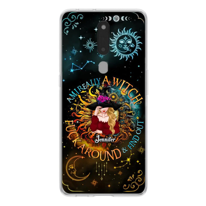 Custom Personalized Witch Phone Case - Gift Idea For Halloween/Witch Lovers - Am I Really A Witch Fuck Around & Find Out - Case For Oppo/Xiaomi/Huawei