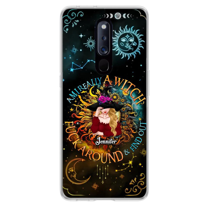 Custom Personalized Witch Phone Case - Gift Idea For Halloween/Witch Lovers - Am I Really A Witch Fuck Around & Find Out - Case For Oppo/Xiaomi/Huawei