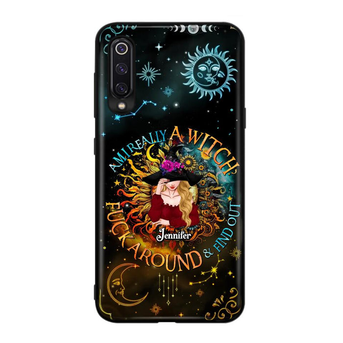 Custom Personalized Witch Phone Case - Gift Idea For Halloween/Witch Lovers - Am I Really A Witch Fuck Around & Find Out - Case For Oppo/Xiaomi/Huawei